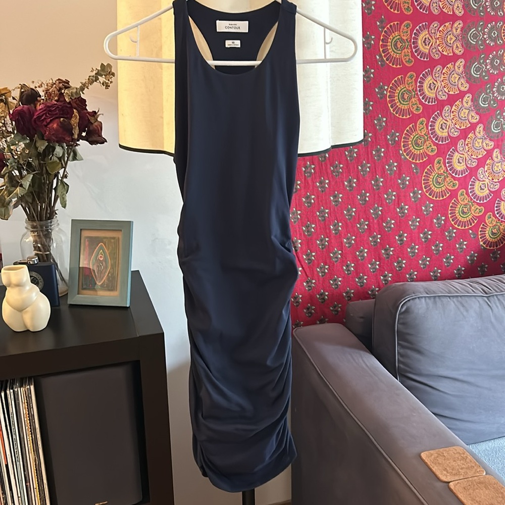 👗Babaton Contour Racer Mini Dress XS Blue - Picture 5 of 7